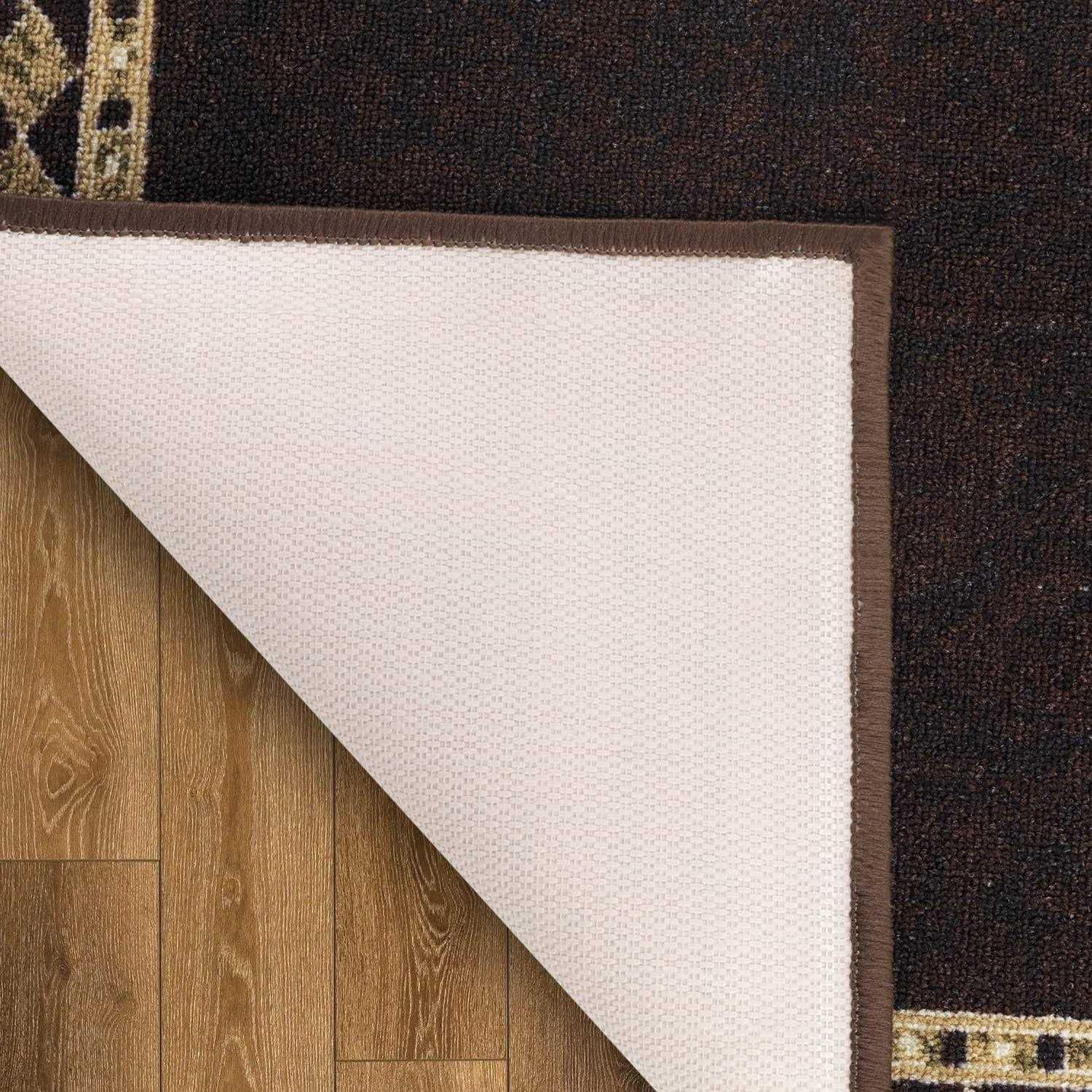 Antep Rugs Alfombras Modern Bordered Non-Skid Low Profile Pile Rubber Backing Area Rugs - Image 2