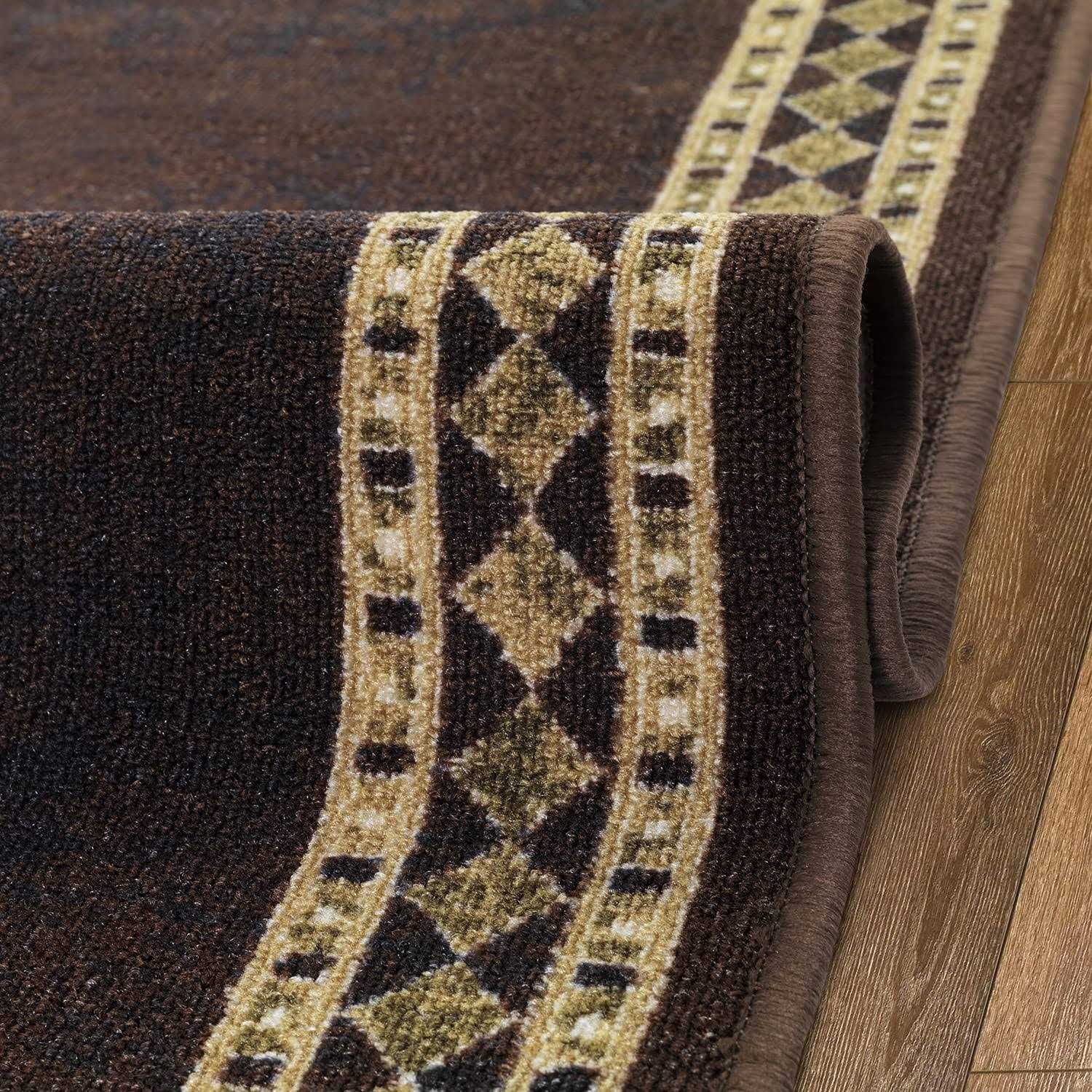 Antep Rugs Alfombras Modern Bordered Non-Skid Low Profile Pile Rubber Backing Area Rugs - Image 3