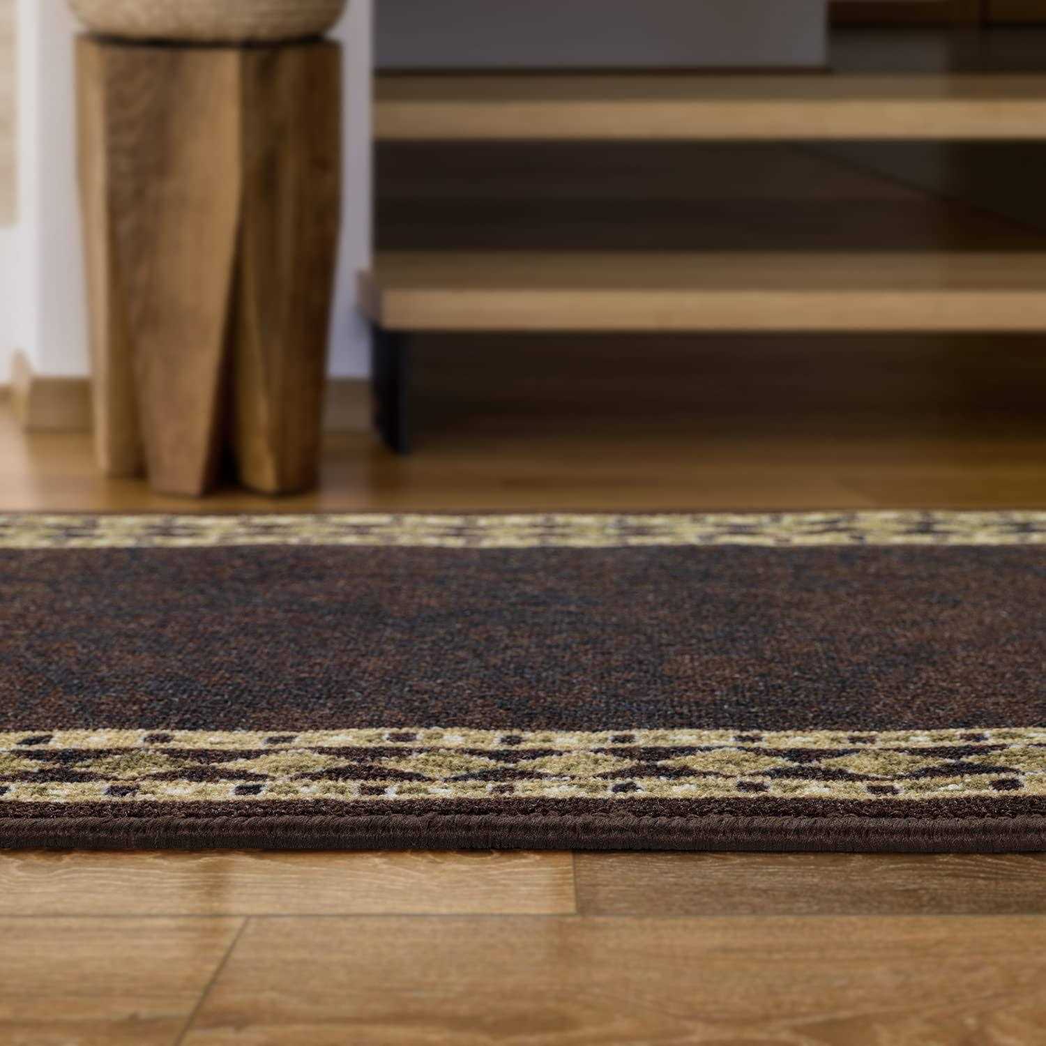 Antep Rugs Alfombras Modern Bordered Non-Skid Low Profile Pile Rubber Backing Area Rugs - Image 5