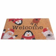 Penguin & Santa Doormat by Ashland
