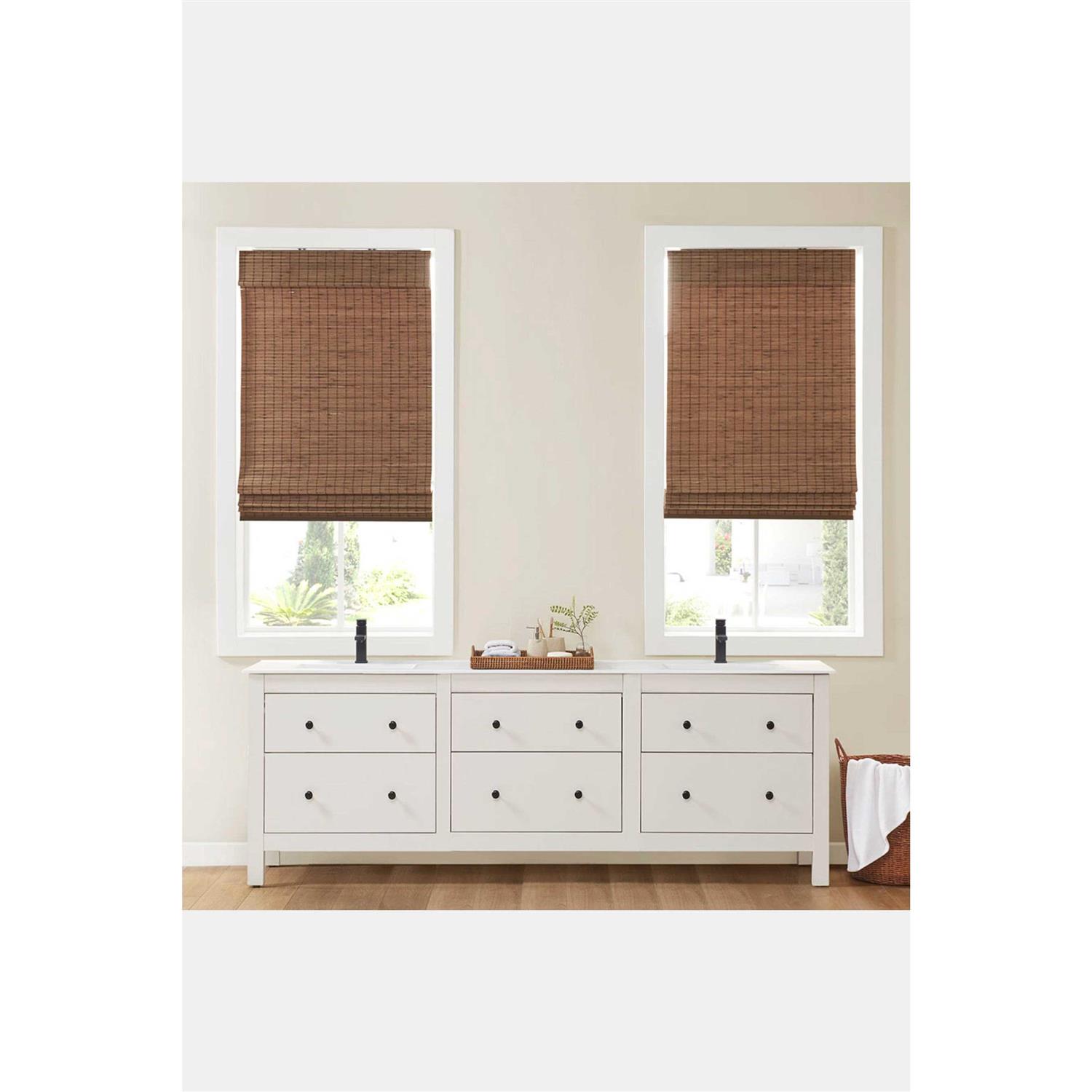 Bamboo Light Filtering Roman Shade Madison Park - Image 2