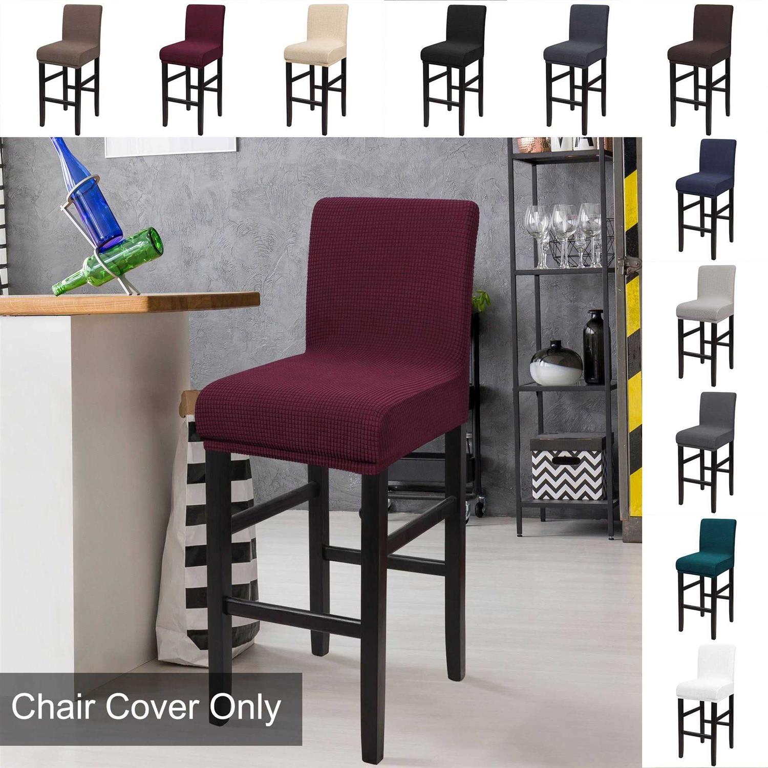PiccoCasa Stretch Bar Stool Covers for Counter Height Side Chair Covers - Image 2
