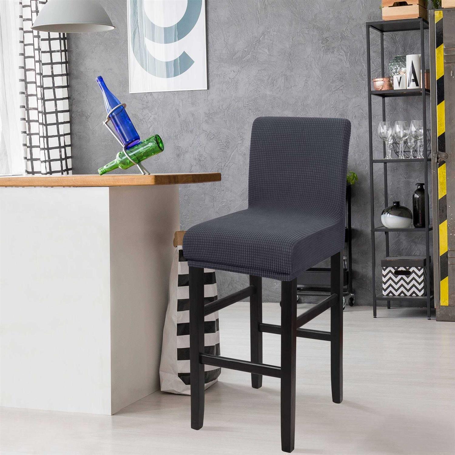 PiccoCasa Stretch Bar Stool Covers for Counter Height Side Chair Covers - Image 3