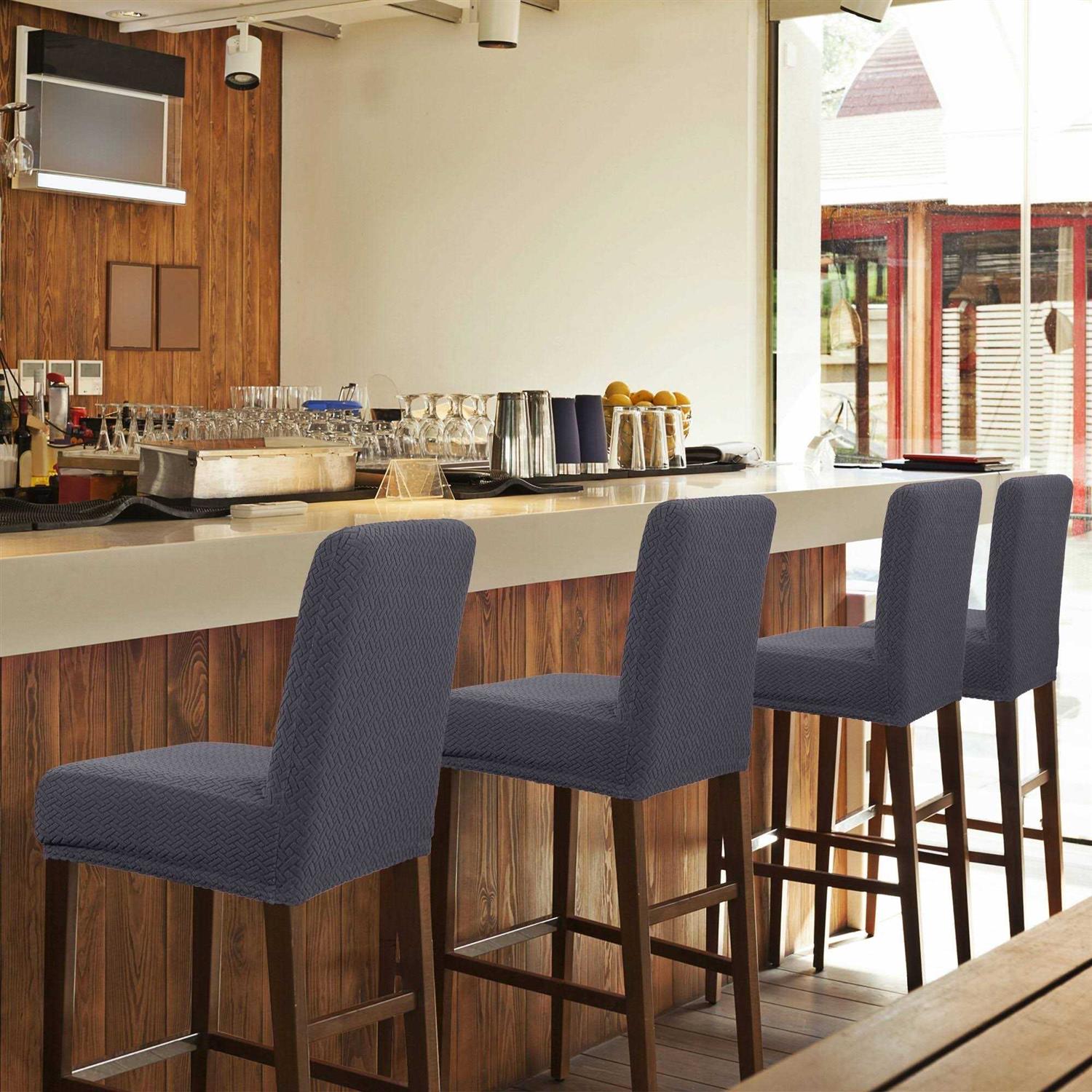 PiccoCasa Stretch Bar Stool Covers for Counter Height Side Chair Covers - Image 2