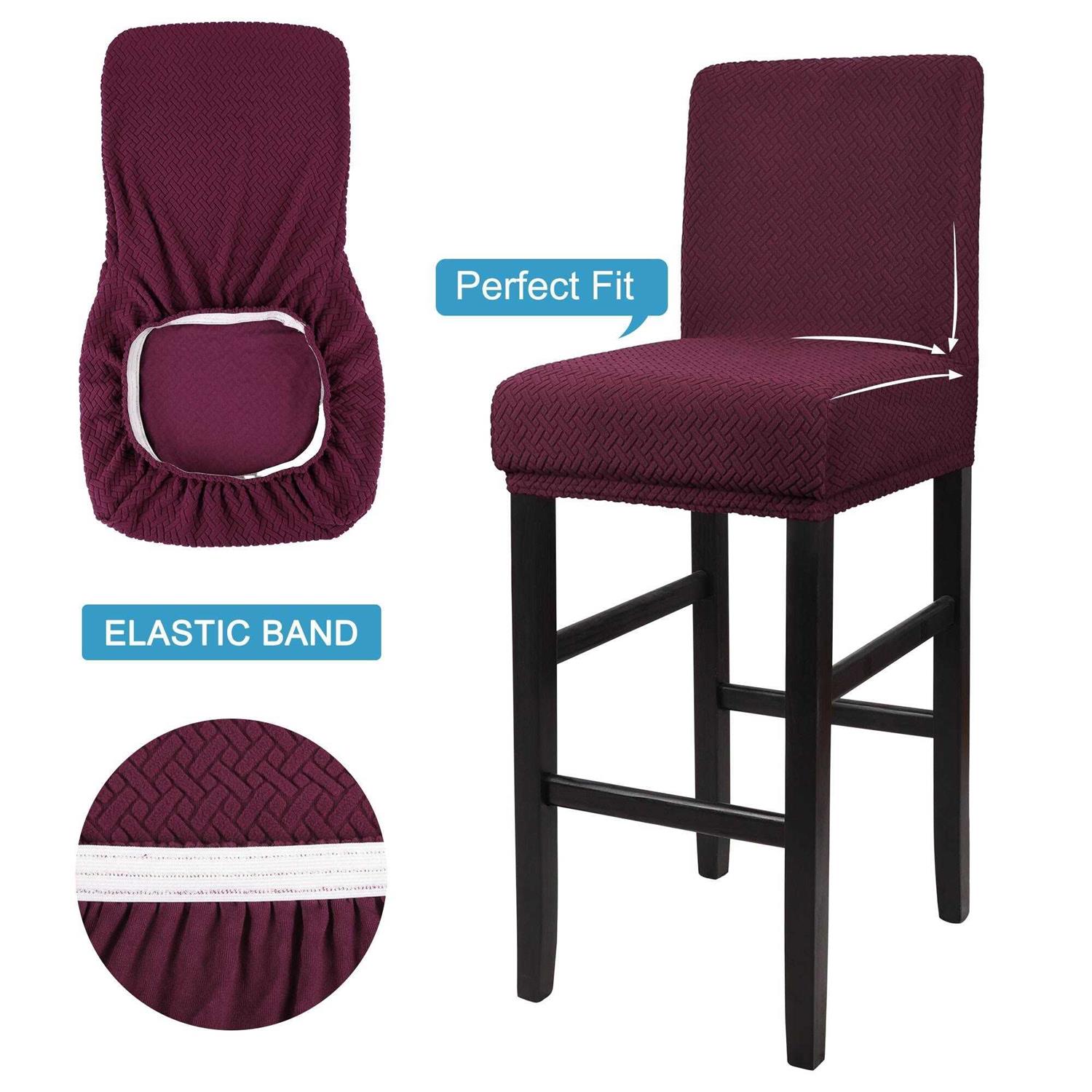 PiccoCasa Stretch Bar Stool Covers for Counter Height Side Chair Covers - Image 3