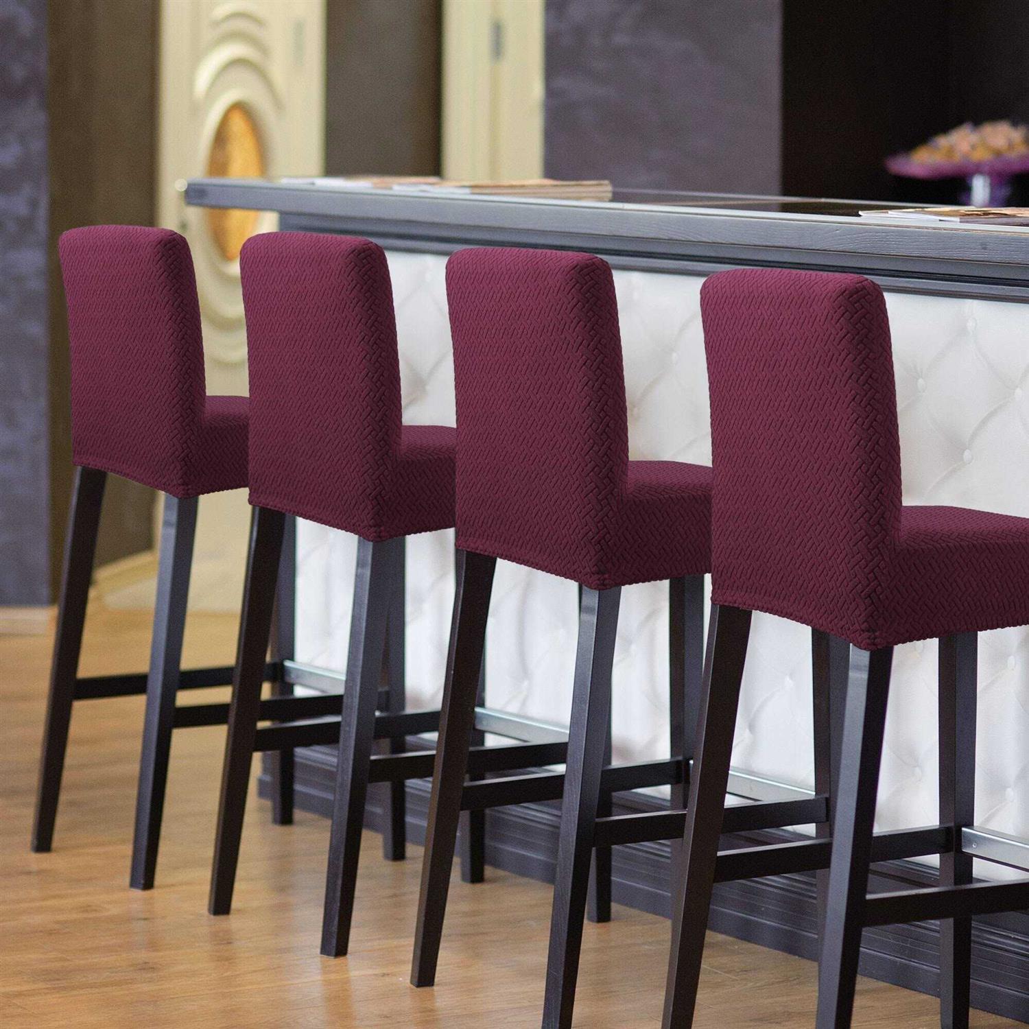 PiccoCasa Stretch Bar Stool Covers for Counter Height Side Chair Covers - Image 4