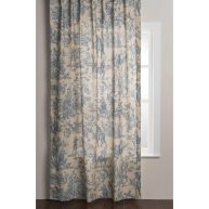 100% Cotton Toile Semi-Sheer Rod Pocket Single Curtain Panel Maison d’ Hermine Curtain