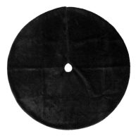 At Home Crosby St Plush Black Tree Skirt