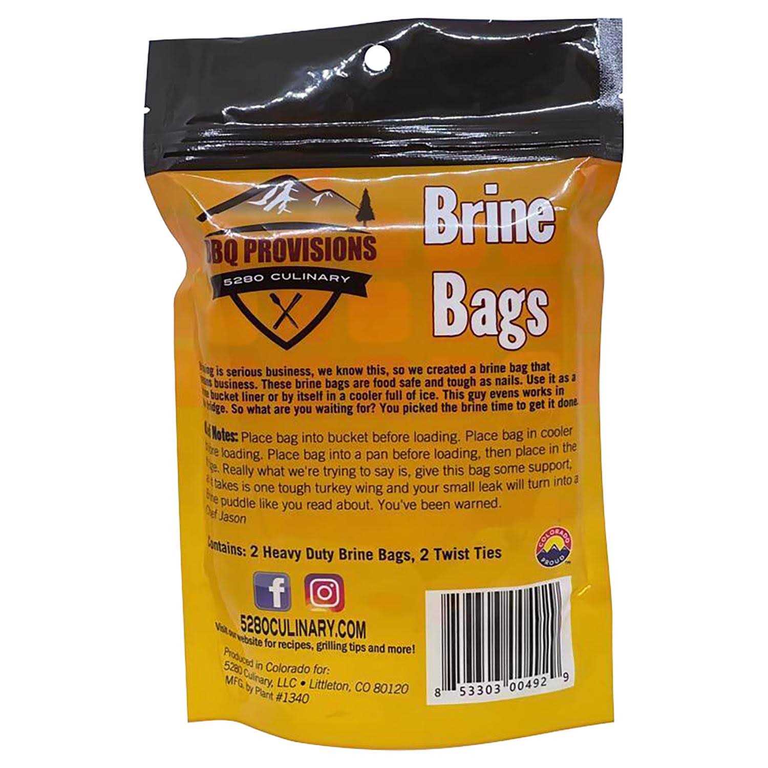 5280 Culinary BBQ Provisions Clear HPPE Brine Bag 3 gal - Image 4
