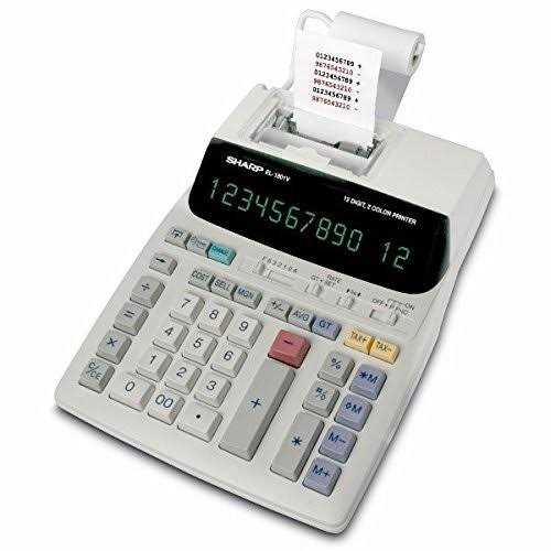 Sharp EL-1801V Two-Color 12-Digit Printing Calculator - Image 5