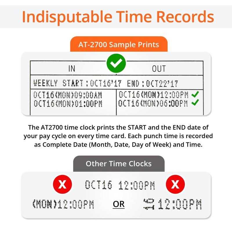 Touch Free Small Business Time Clock AT-2700 - Image 3