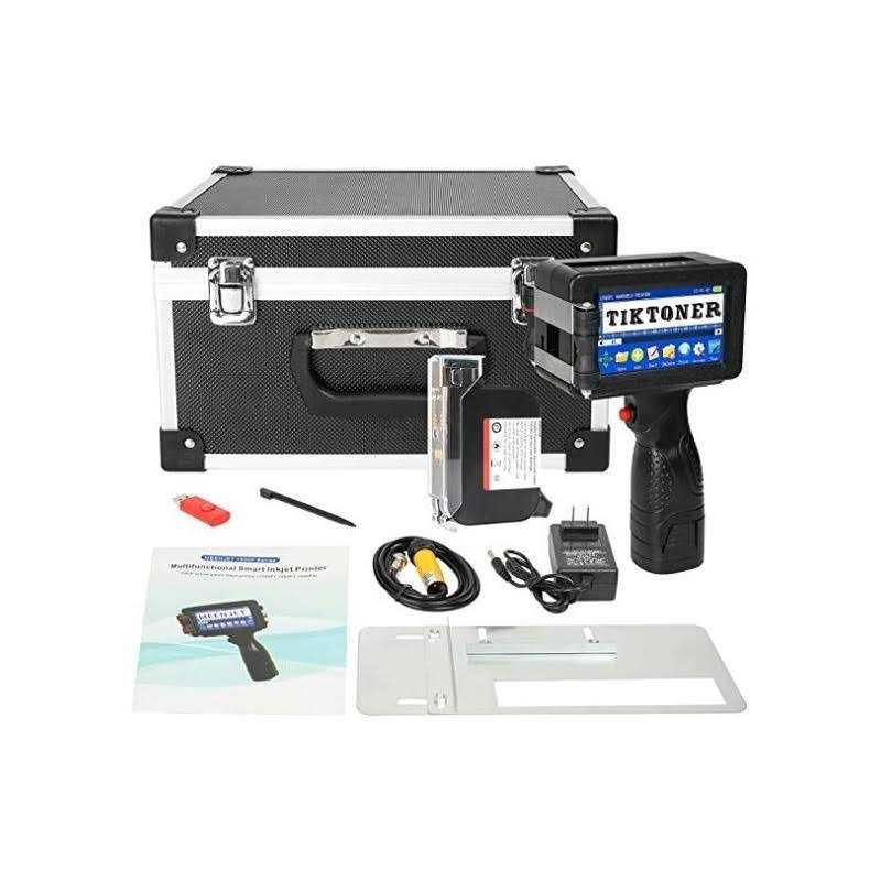 Tiktoner Handheld Printer Portable 1580P1 with 4.3 Inch Touch Screen Quick-drying Handheld Inkjet Printer Printing Height 0.08-0.5 for Barcode - Image 5