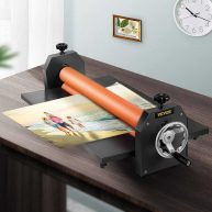 VEVOR 25 Inch Manual Cold Roll Laminator 1.18 Thickness Foldable Roll Laminating Machine Vinyl Photo Film Mounting Laminator for Commercial