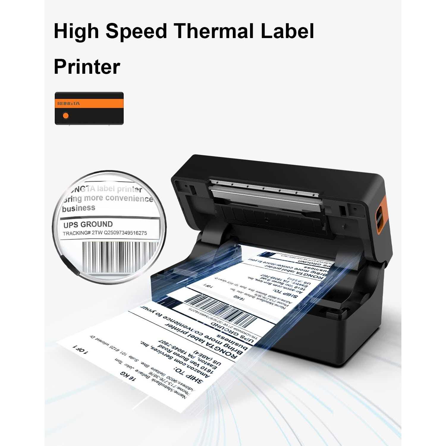 Rongta Thermal Label Printer Shipping Label Printer for Small Business - Image 4