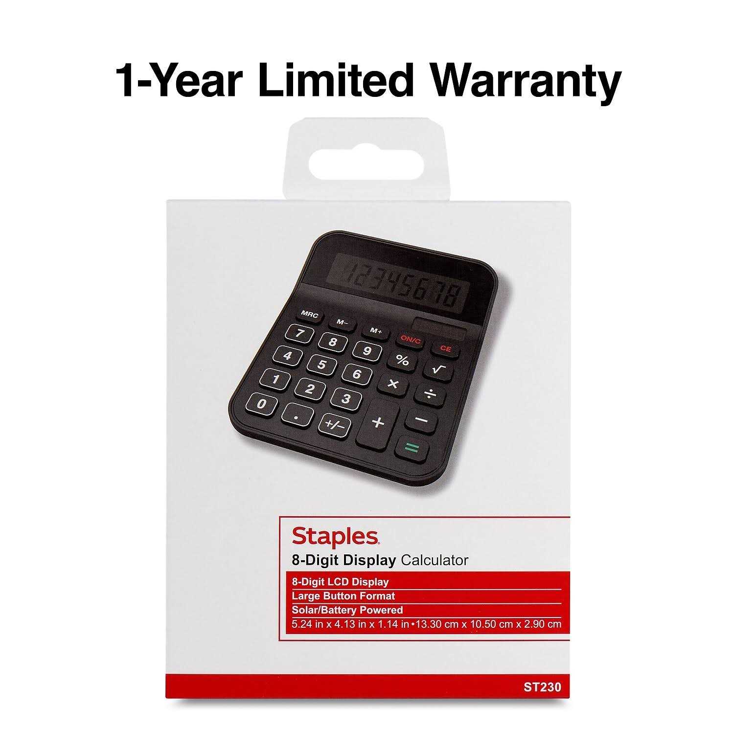 Tru RED Tr230 8-Digit Desktop Calculator - Image 3