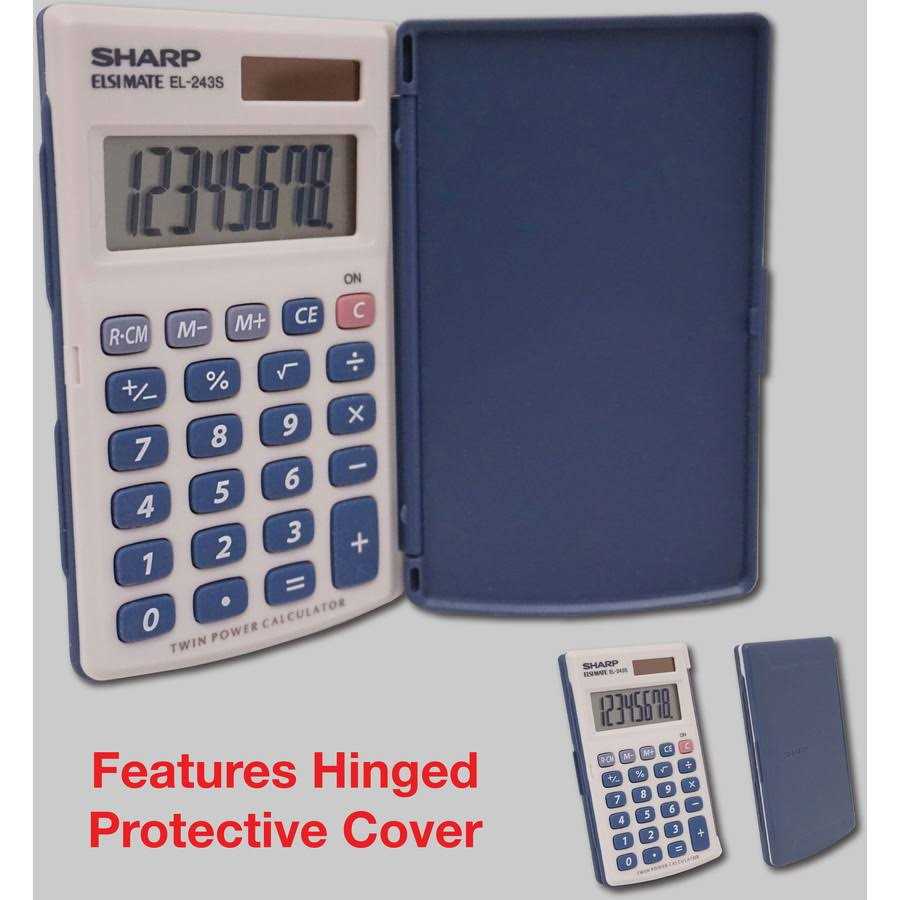 Sharp EL-243SB Solar Pocket Calculator EL243SB - Image 4