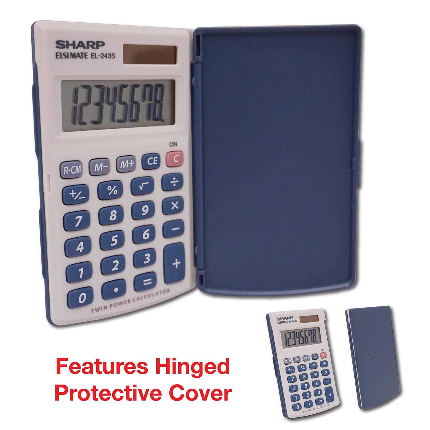 Sharp EL-243SB Solar Pocket Calculator EL243SB - Image 2