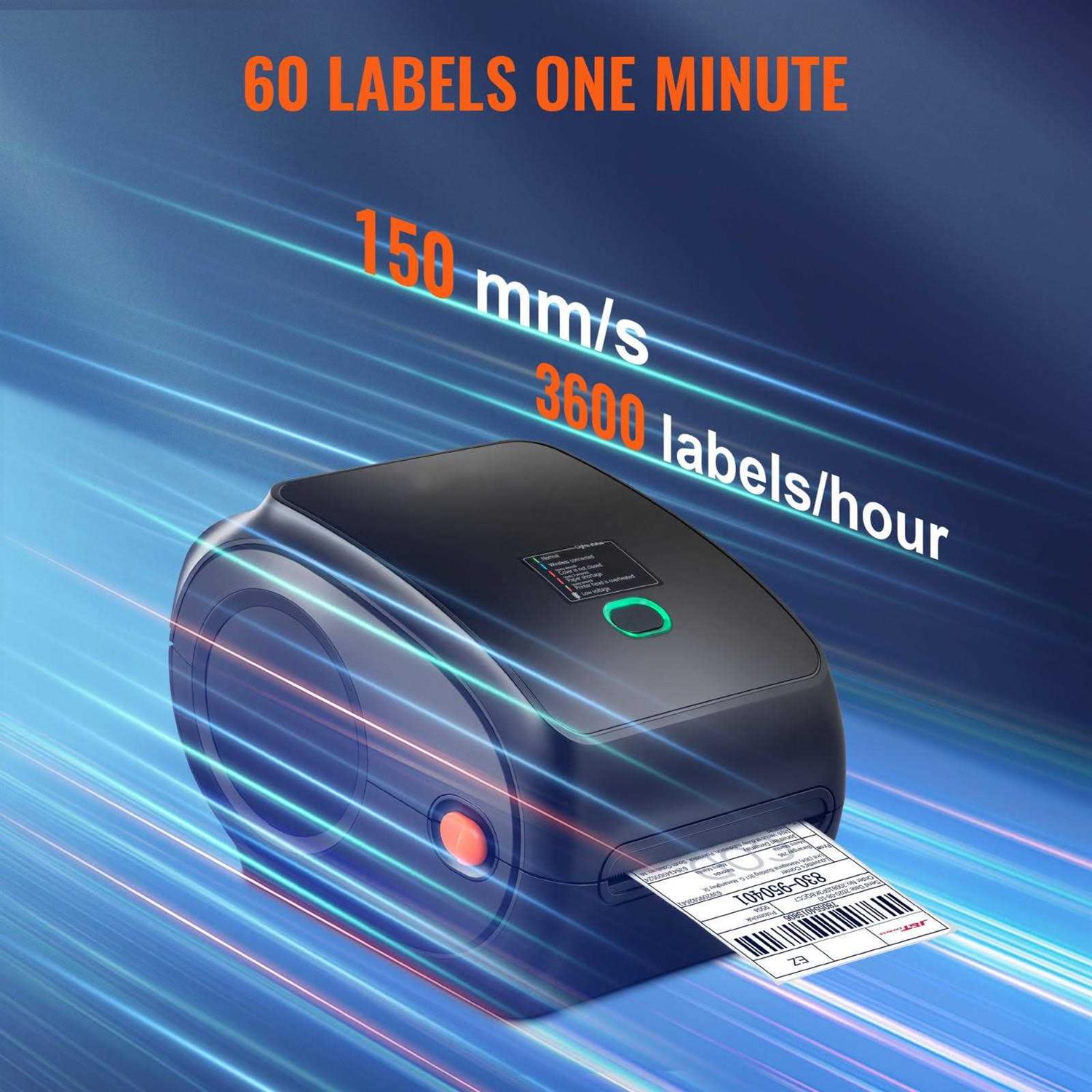 VEVOR Thermal Label Printer 4×6 300dpi USB/Bluetooth for Amazon eBay Etsy UPS - Image 5