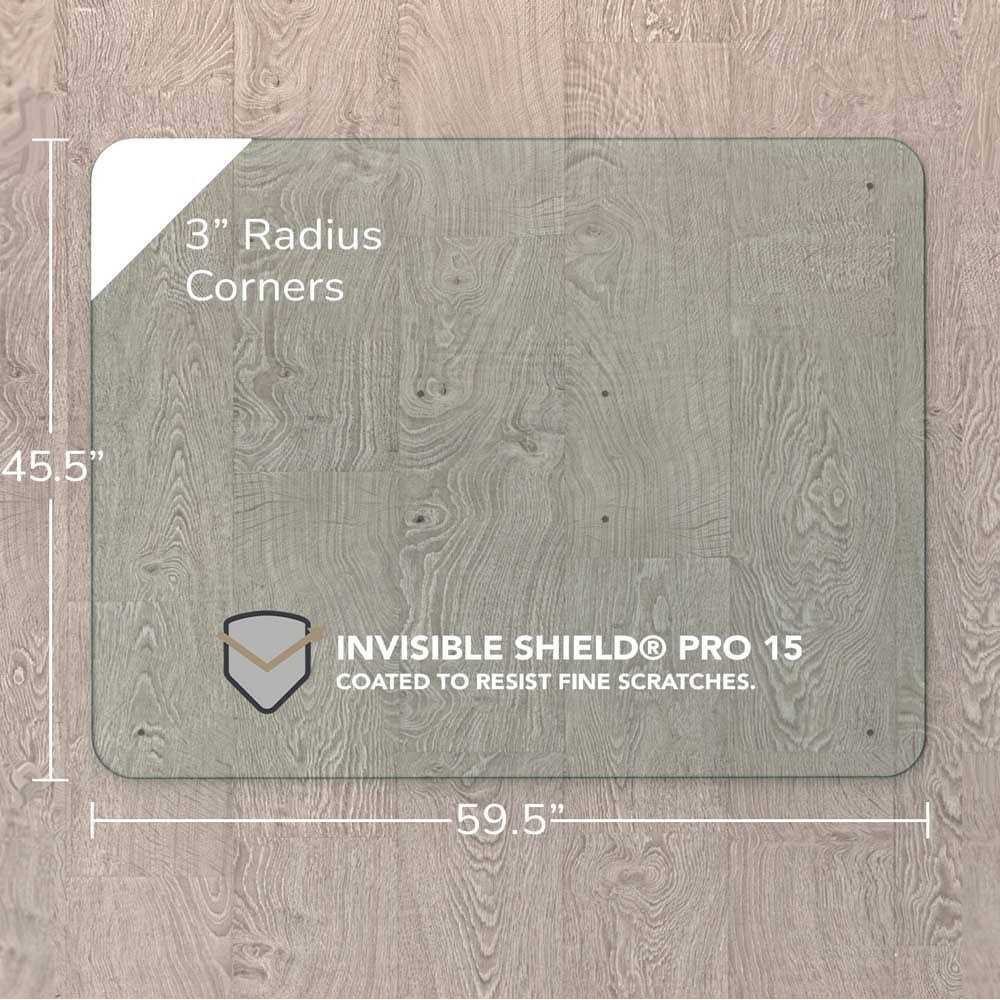 Vitrazza 42 x 48 Glass Office Chair Mat - Image 3