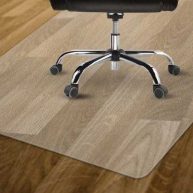 Swroom Office Mat for Hard Floor, Transparent PVC Material, Office Chair Mat for Home and Office