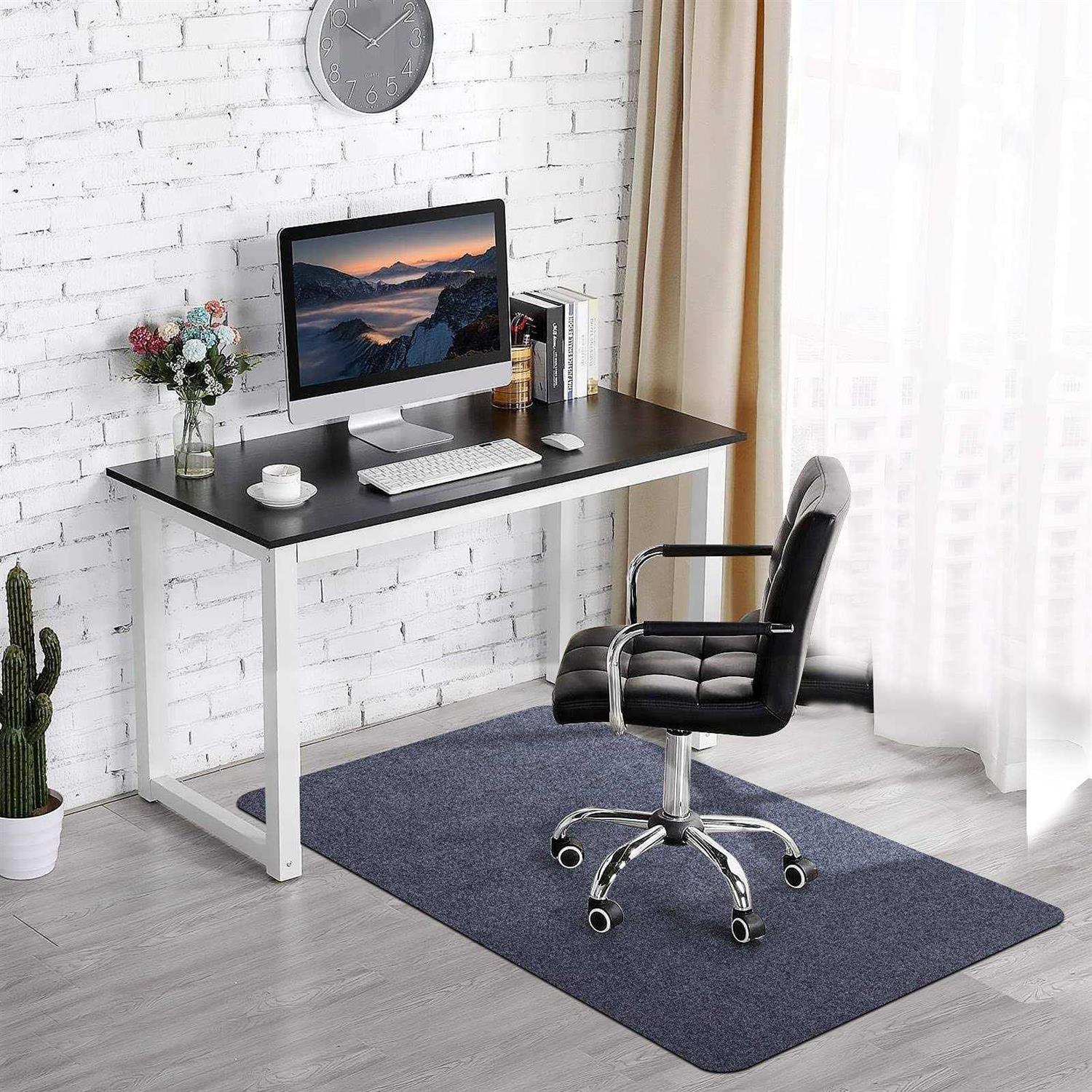 FMVIOL Office Chair Mat For Hardwood & Tile Floor 55×35 Computer Gaming Rolling Chair Mat