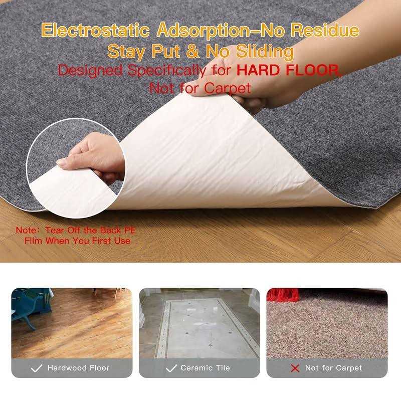 FMVIOL Office Chair Mat For Hardwood & Tile Floor 55×35 Computer Gaming Rolling Chair Mat - Image 5