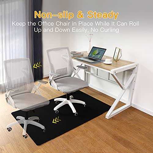 FMVIOL Office Chair Mat For Hardwood & Tile Floor 55×35 Computer Gaming Rolling Chair Mat - Image 3