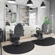 Salon Mats for Hair Stylist 3×4 Barber Shop Salon Floor Chair Mat