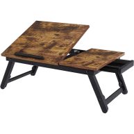 SONGMICS Laptop Desk for Bed with Adjustable Tilting Top