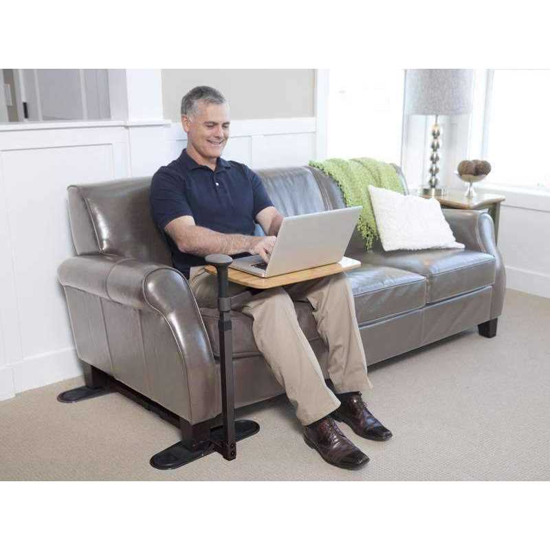 Stander Omni Tray Table Swivel Bamboo TV Tray and Laptop Table & Support - Image 3