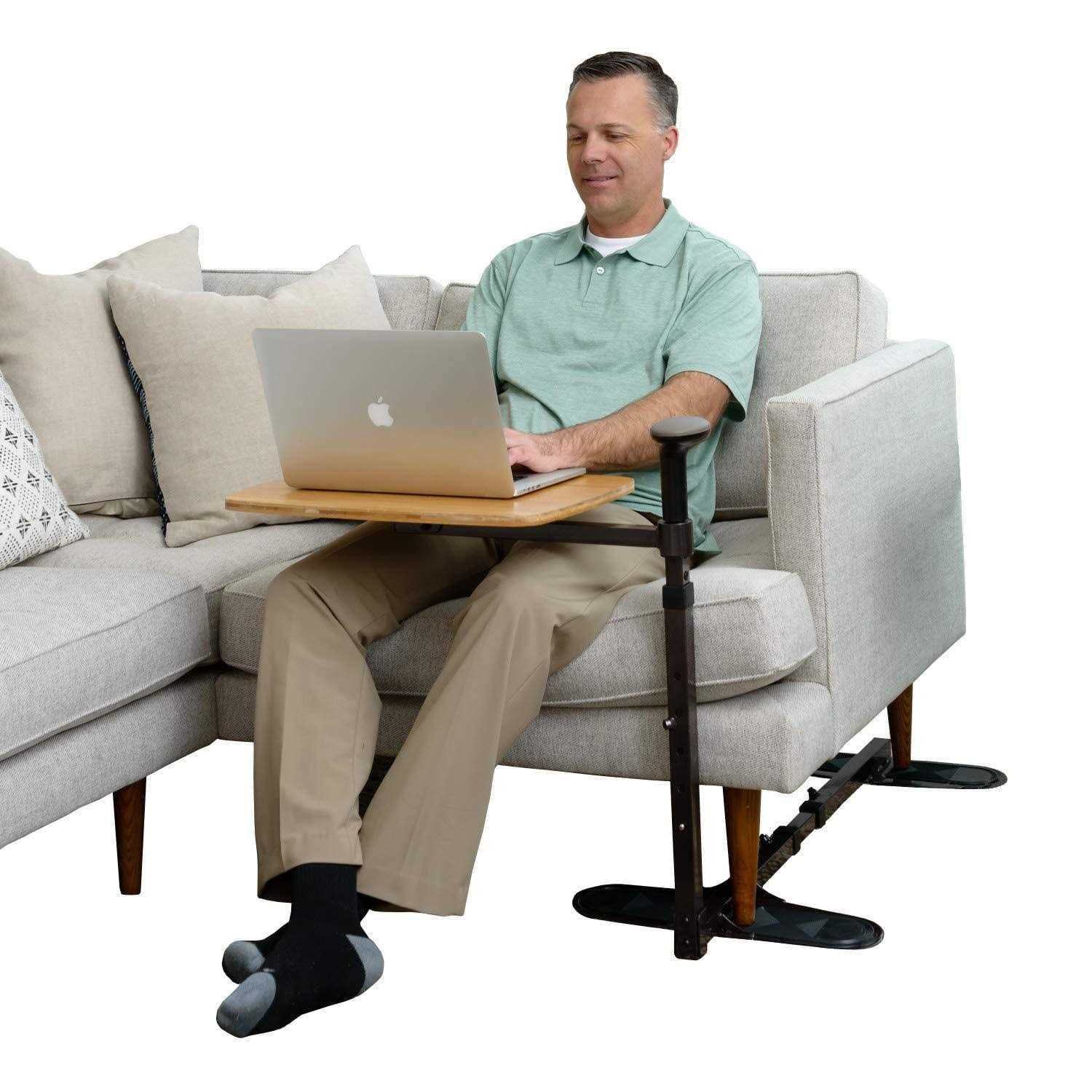 Stander Omni Tray Table Swivel Bamboo TV Tray and Laptop Table & Support - Image 4