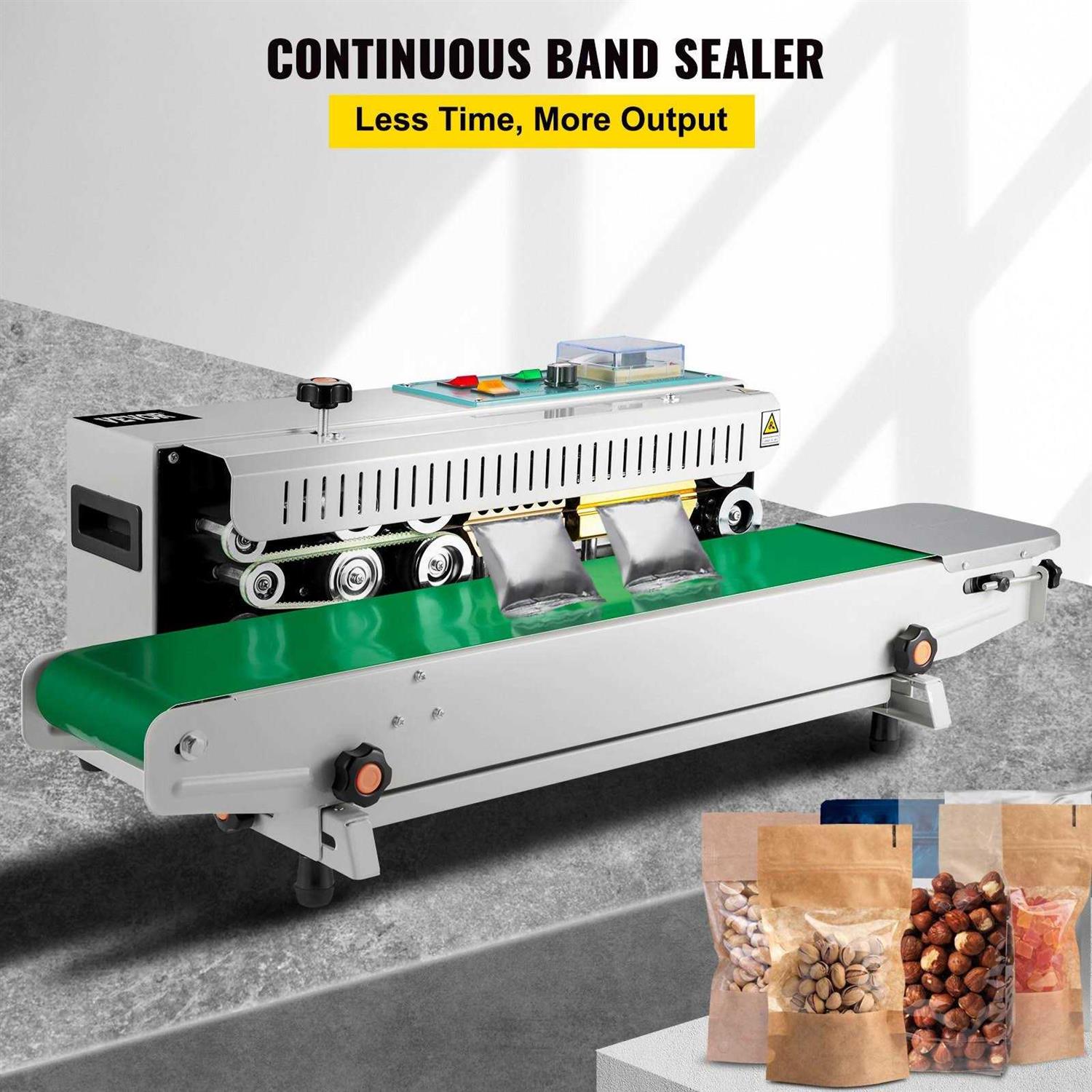 VEVOR Auto Continuous Sealing Machine Horizontal Sealer Plastic Pvc Membrane Bag Film Band Sealer FKJFR900WSBM00001V1 - Image 5
