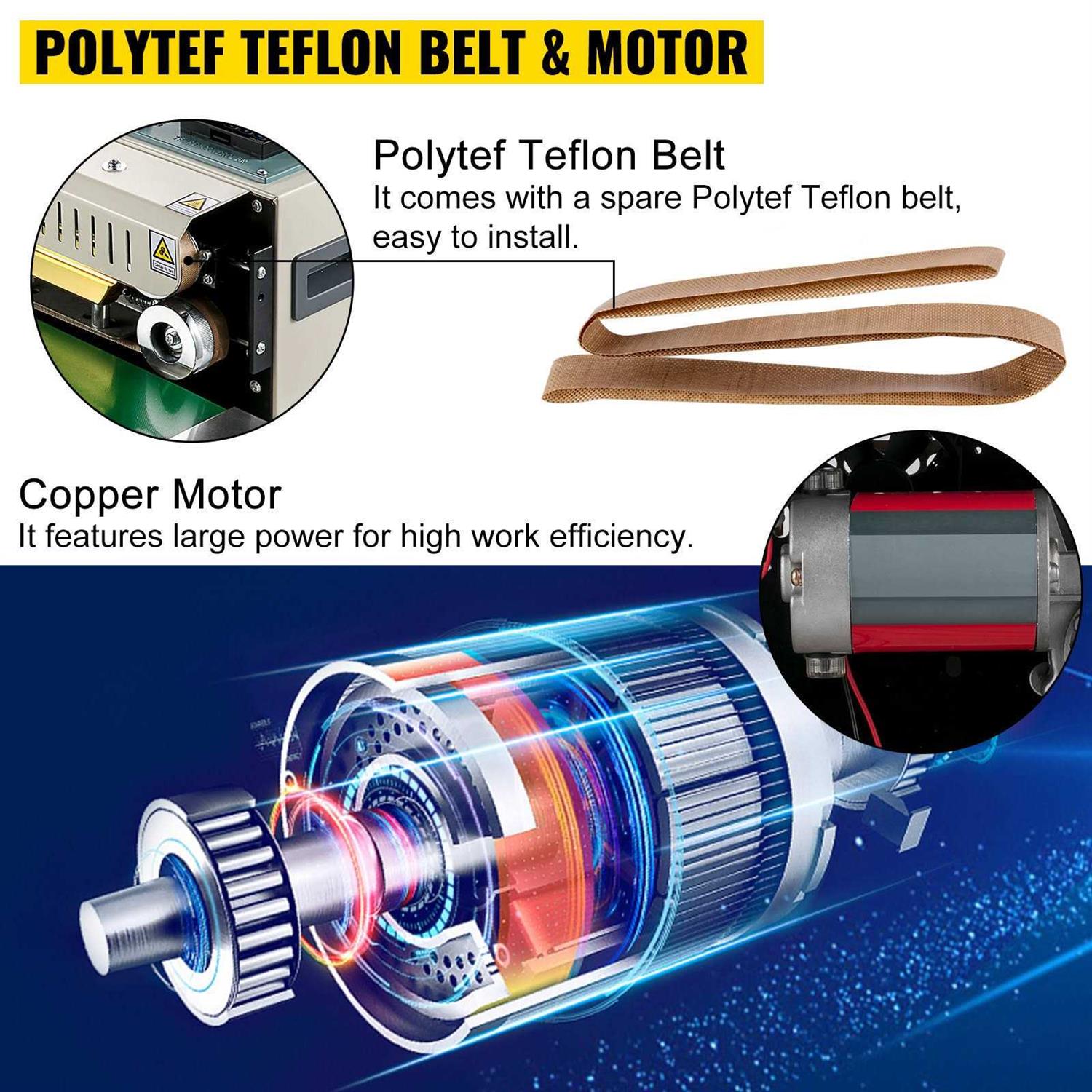 VEVOR Continuous Bag Band Sealing Machine FR900K Band Sealer Machine with Digita - Image 2