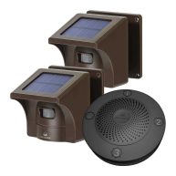 eMACROS Long Range Solar Wireless Driveway Alarm Outdoor Weather Resistant Motion Sensor