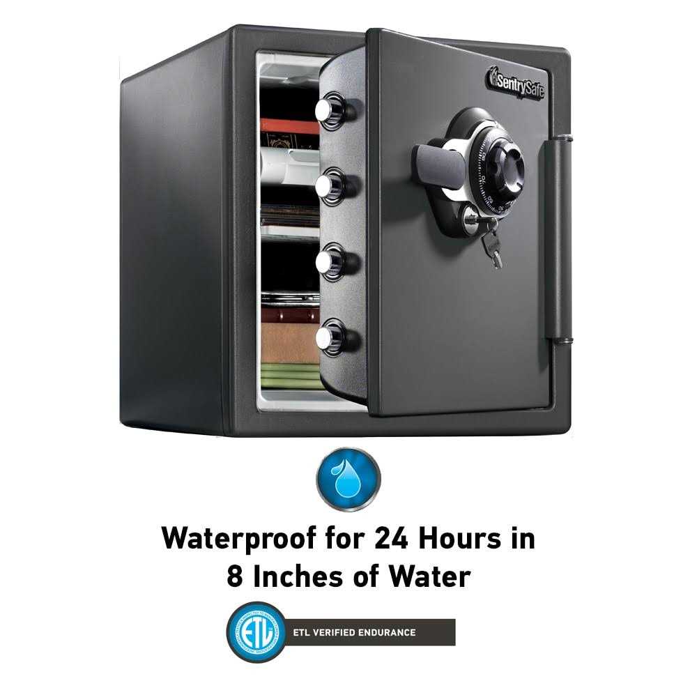 SentrySafe 1.23-cu ft Fireproof and Waterproof Floor Safe with Combination Lock SFW123DUB - Image 2