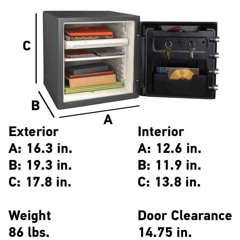 SentrySafe 1.23-cu ft Fireproof and Waterproof Floor Safe with Combination Lock SFW123DUB - Image 3