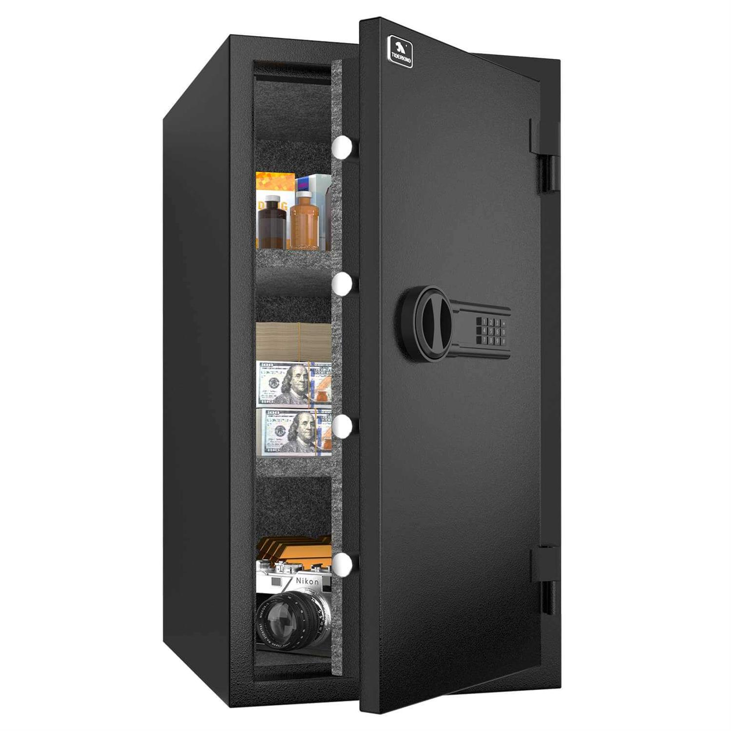 Tigerking 30 Min Fireproof Home Safes Digital Lock 3.47 CU.ft FPSD66 - Image 2