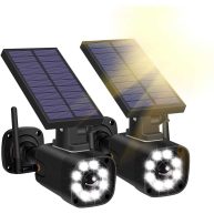 Techage Solar Battery Powered Fake Security Camera Dummy Cameras