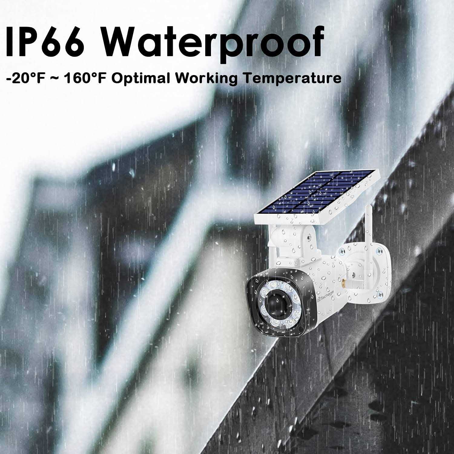 Techage Solar Battery Powered Fake Security Camera Dummy Cameras - Image 3