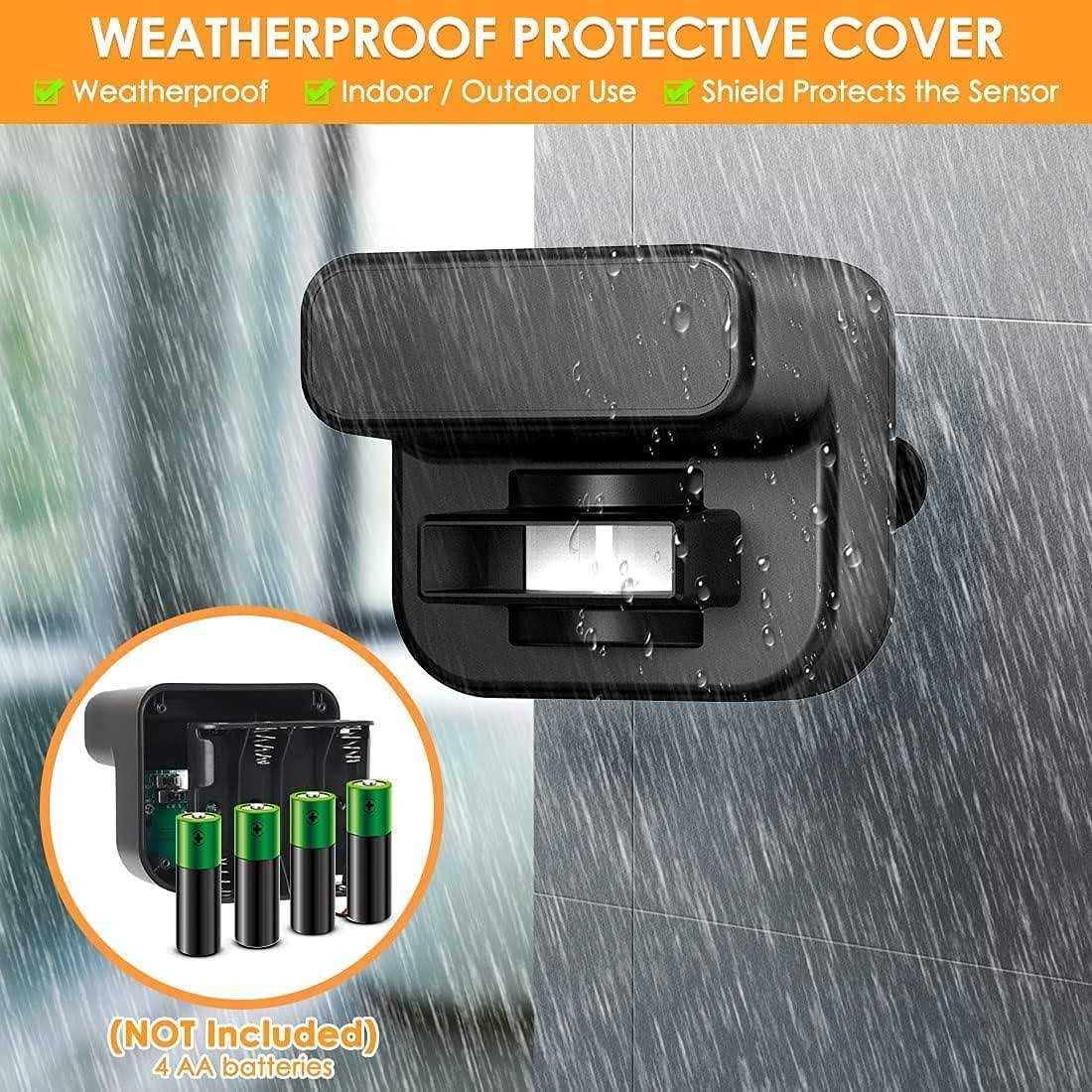 Wuloo Solar Driveway Alarm Wireless Outside 1800ft Range Outdoor Motion Sensor & Detector Driveway Alert System with Rechargeable Battery/Weatherproof - Image 5