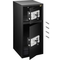 VEVOR Large Double Door Security Safe Box 2.6 Cubic Feet Steel Safe Box Strong Box with Digital Lock for Money Jewelry Black 70ELJYBXG00000001V0