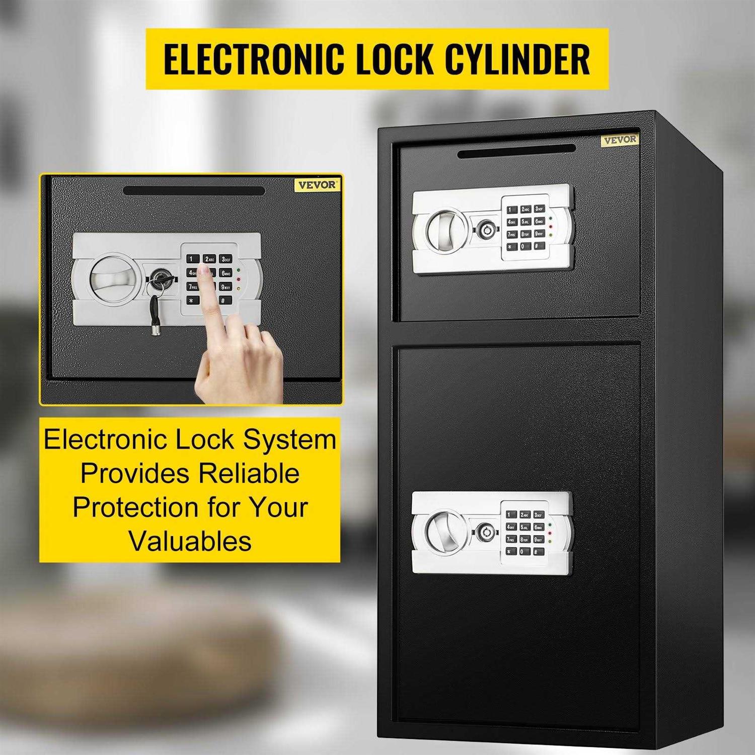 VEVOR Large Double Door Security Safe Box 2.6 Cubic Feet Steel Safe Box Strong Box with Digital Lock for Money Jewelry Black 70ELJYBXG00000001V0 - Image 4