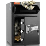 VEVOR Cub Depository Safe, Deposit Safe with Drop Slot, Electronic Code Lock and 2 Emergency Keys