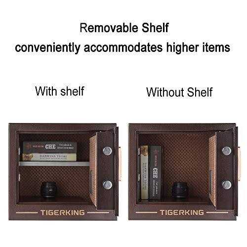Tigerking Burglary Digital Security Safe Box for Home Office Double Safety Key Lock and Password Safes - Image 3