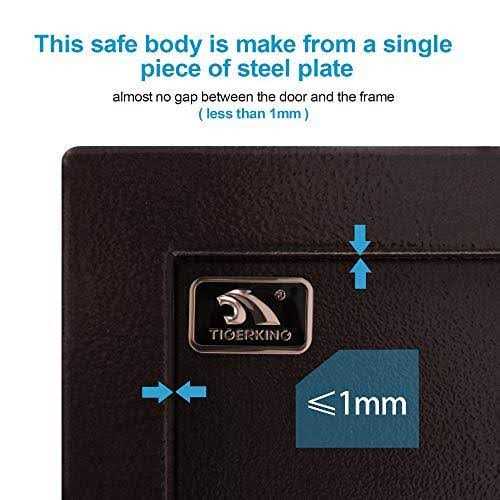 Tigerking Burglary Digital Security Safe Box for Home Office Double Safety Key Lock and Password Safes - Image 5