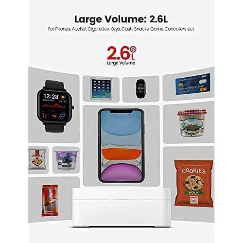 Vaydeer Metal Timed Lock Box,Phone Lock Box with Child Lock and LED Display,Once locked&No Override,Self-Control Timer Locker for Phones - Image 5