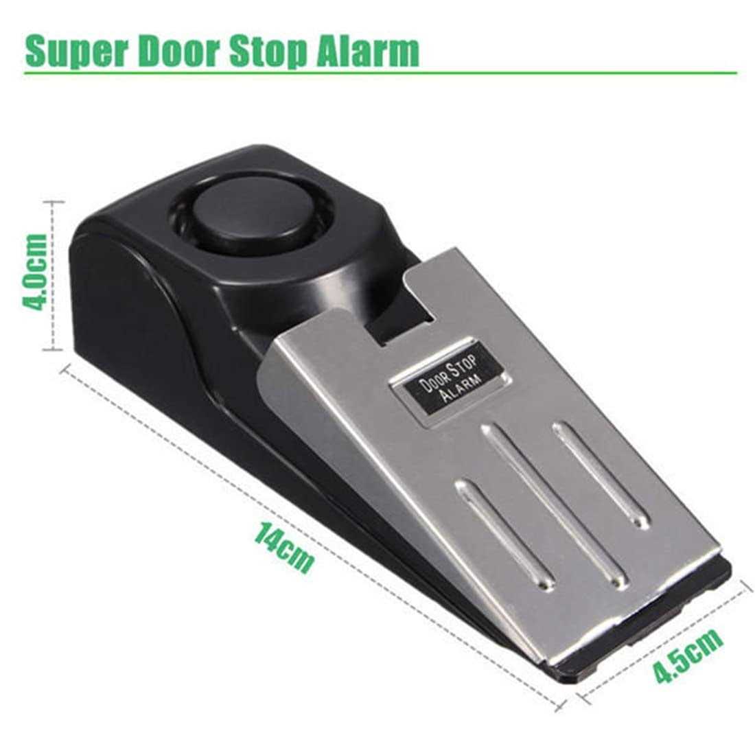 Upgraded Door Stop & Security Alarm Wireless Portable 120 Loud Entrance Alert Door Stopper Wedge Security Door Stopper Anti-Theft Alarm Doorstop - Image 3