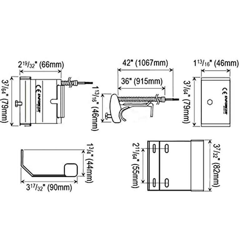 Seco-Larm Track-Mount Overhead Door Magnetic Contact Switch SM-4201-LQ - Image 4