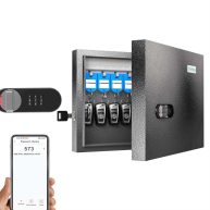 WeHere Key Lock Box Wall Mount 16 Key Cabinet with Combination Lock & Key Tags