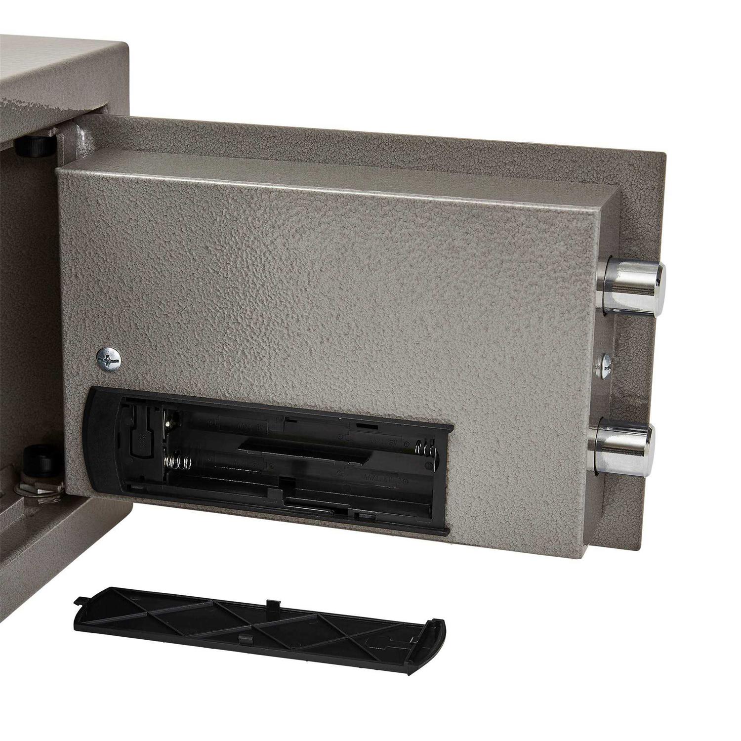 Stalwart Digital Safe Box Steel Lock Box with Keypad, 2 Manual Override - Image 4